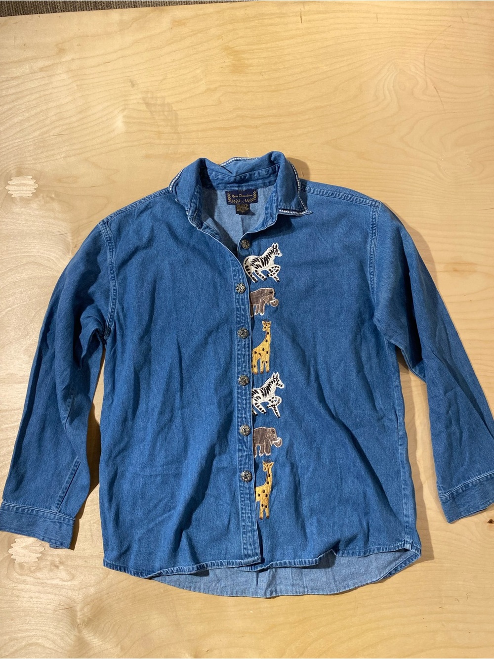 new directions Light Blue Denim Shirt Medium (RP) - Picture 5 of 10